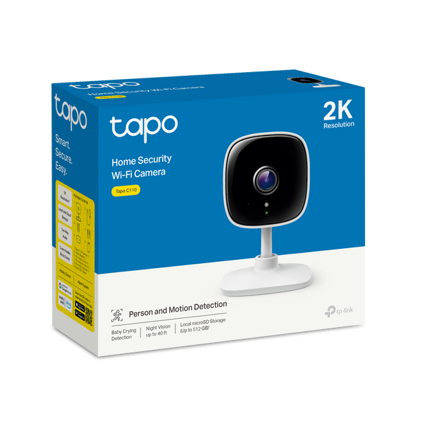 Tp Link Tapo C110 Home Security 3Mp (2304X1296) Wifi Camera
