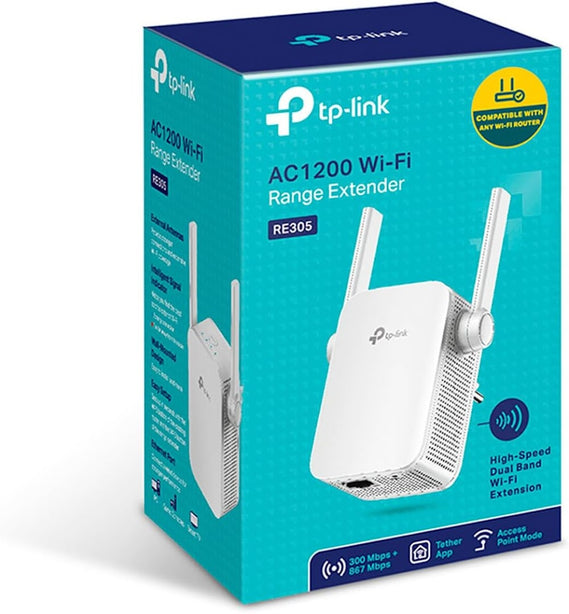 Tp-Link Re305 Ac1200 Wall Plug Wifi Range Extender