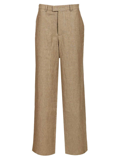 Emporio Armani Canvas Trousers - Beige