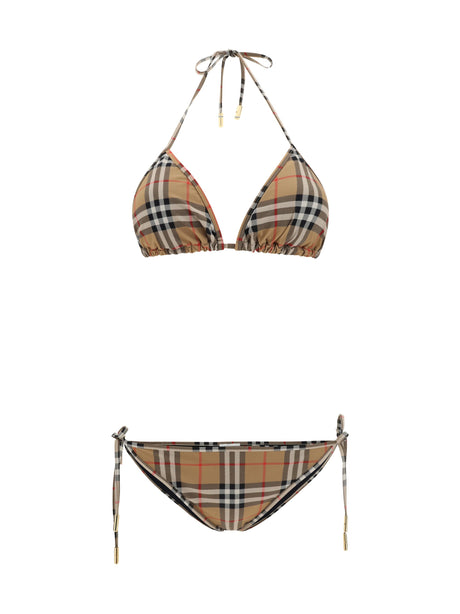 Burberry Archivio Check Bikini - Archive Beige Ip Chk