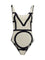 Toteme Monogram one-piece Swimsuit - Tofu