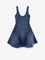 Self Portrait Flared denim mini dress - Blue