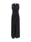 Ami Paris Sleeveless long fluid satin Dress - Noir