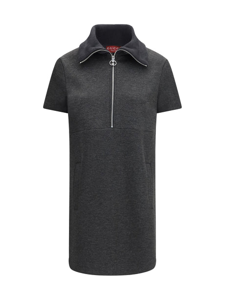 Gucci Double GG Dress - Dark Grey