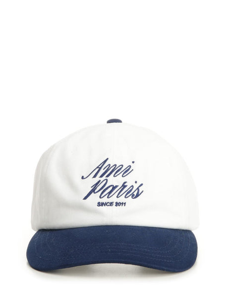 Ami Two-Tone Cap - White
