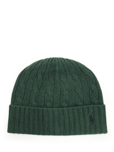 Polo Ralph Lauren Wool Hat With Pony - Green