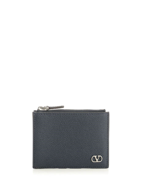 Valentino Garavani Vlogo Signature Wallet - Blue