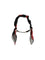 Alexander Mcqueen Double-wrap Skull Scarf Bracelet - Black/Red/Gold