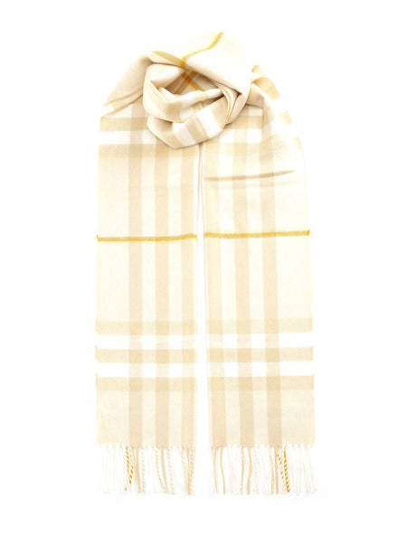 Burberry Check Scarf - Beige