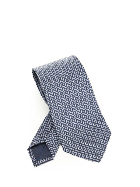 Ferragamo Silk Tie - Blue