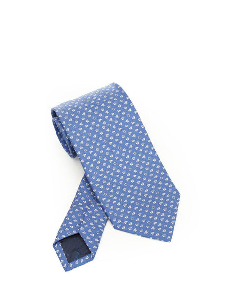 Ferragamo Silk Tie - Sky Blue