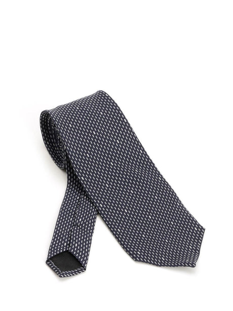 Saint Laurent Polka Dot Tie - Blue