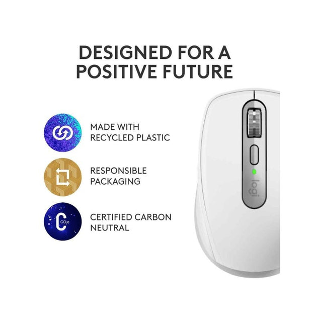 Logitech Mx Anywhere 3S Wireless Bluetooth Silent Mouse Palegrey
