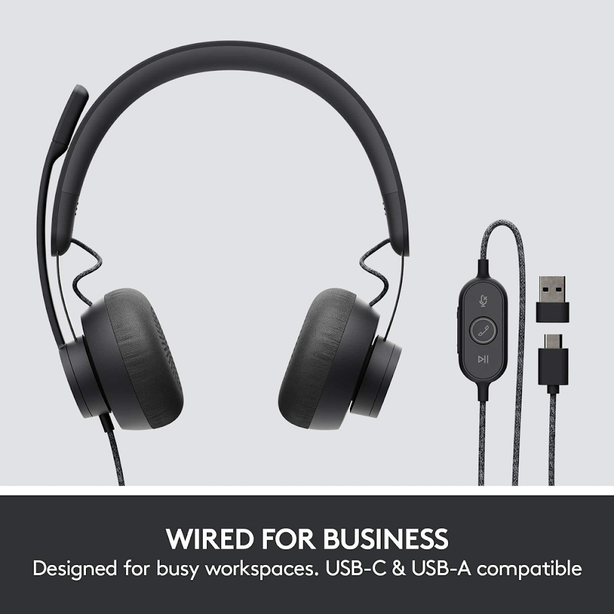 Logitech Zone Wired Uc Type-C Anc Headset