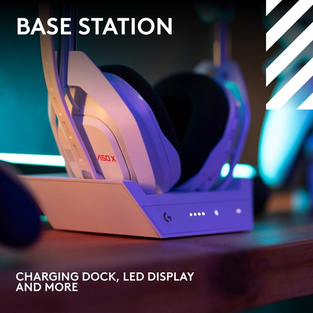 Logitech G Astro A50 X Lightspeed Wireless Headset With Base Station White