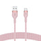 Belkin Usb-A To Usb-C, Braid Sil, 1M, Pink Magnetic Management