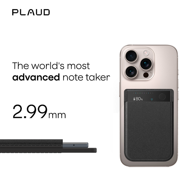 PLAUD Note Pro Smart AI Note Taker – Record, Transcribe, Summarize & Meetings, Ultra slim design, 112 languages,Silver