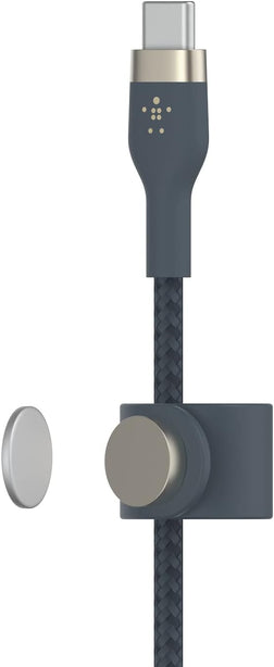 Belkin Usb-C To Lighting, Braid Sil, 1M, Blue Magnetic Management