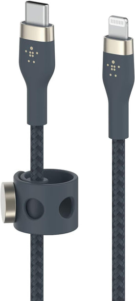 Belkin Usb-C To Lighting, Braid Sil, 1M, Blue Magnetic Management