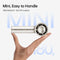 JISULIFE Pro1 Mini Handheld Fan Portable Leather USB Rechargeable 100 Speed Adjustable Quiet Cooling Fan 30H Battery Black