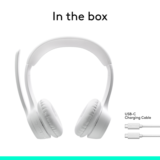 Logitech Zone 300 Bluetooth Wireless Headset Offwhite