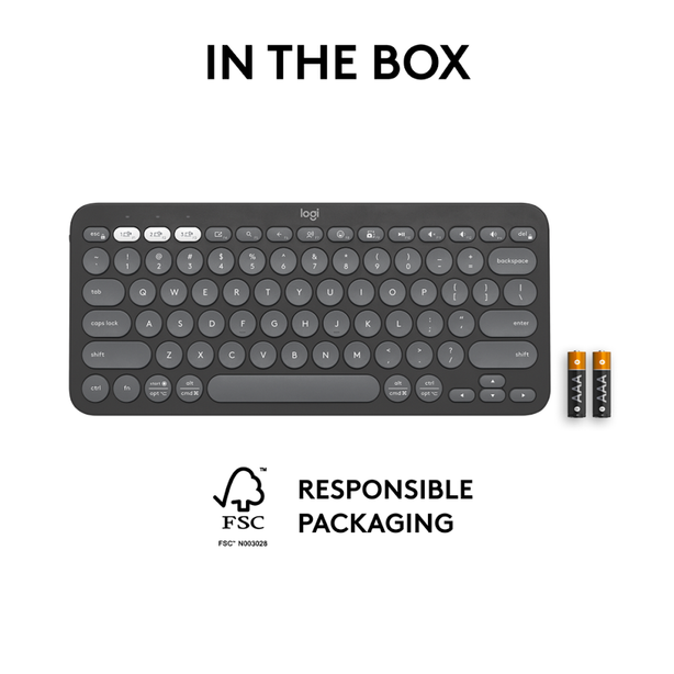 Logitech Pebble Keys 2 K380S - Tonal Graphite