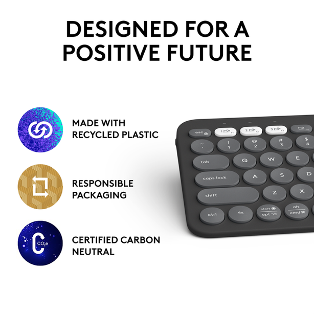 Logitech Pebble Keys 2 K380S - Tonal Graphite
