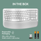 Logitech Wave Keys Ergonomic Wireless Keyboard Offwhite