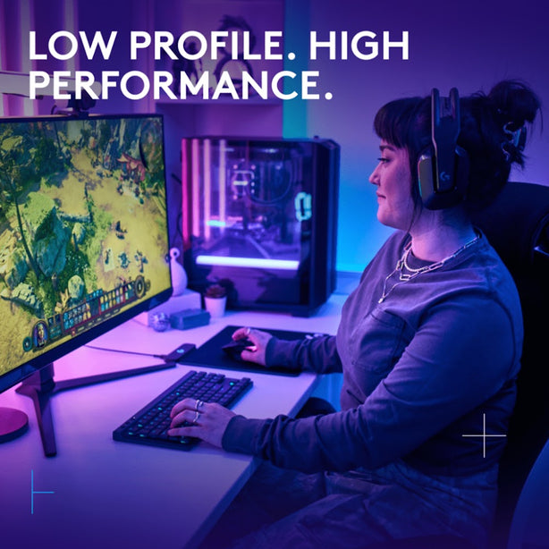 Logitech G515 Lightspeed Tkl Kb Gl-Tactile Black – Tri-Mode Wireless, Gl Mechanical Switches, Pbt Keycaps, Rgb Lighting
