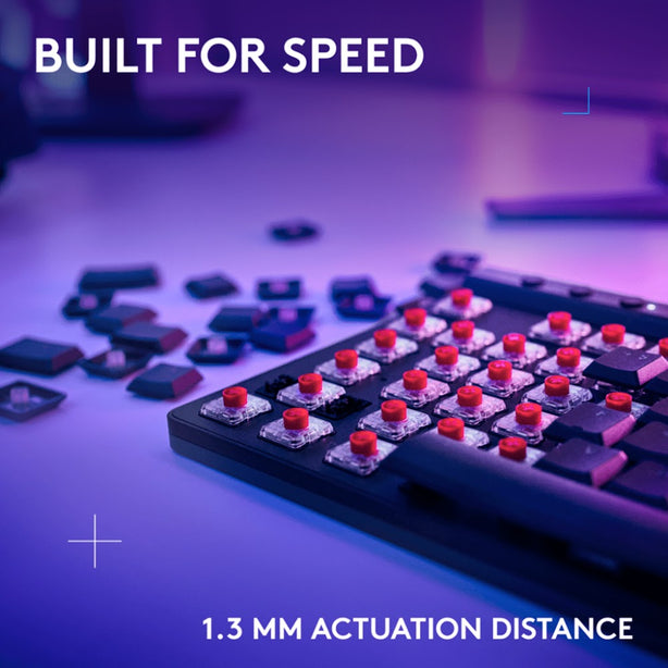 Logitech G515 Lightspeed Tkl Kb Gl-Tactile Black – Tri-Mode Wireless, Gl Mechanical Switches, Pbt Keycaps, Rgb Lighting