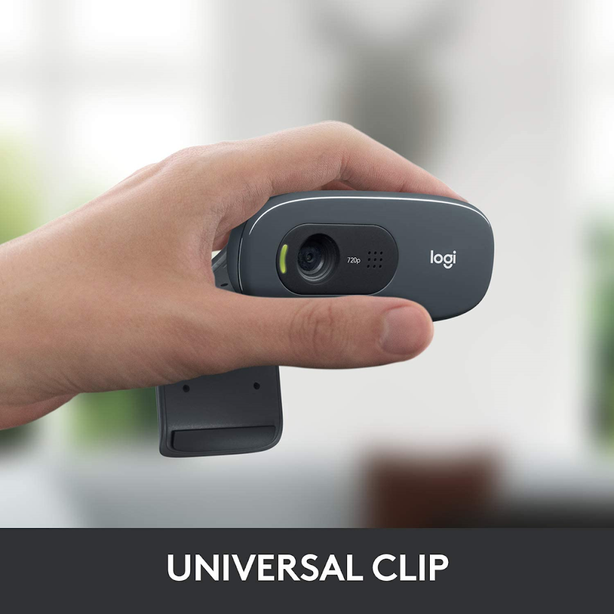 Logitech C270 Hd Webcam – Hd Video, 720P Resolution, Built-In Mic
