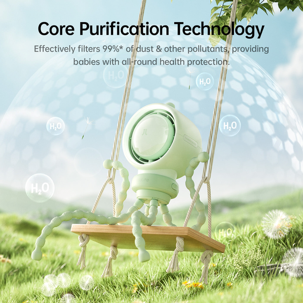 JISULIFE STROLLER FAN LIFE2S 5000MAH-GREEN