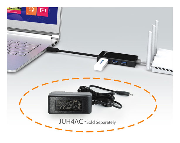 J5Create USB 3.0 Gigabit Ethernet+3-Port USB 3.0 Hub