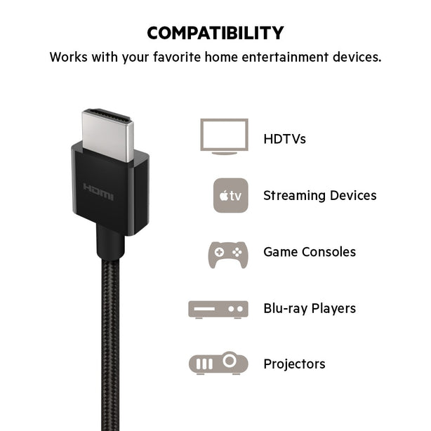 Belkin HDMI Cable 2.1 M/M 1M Black