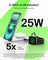Belkin Qi2.2 25W 2-in-1 Wireless Charger SQ White for Phone Earbuds