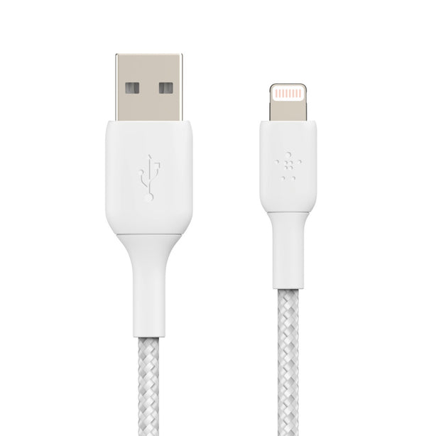 Belkin Braided Usb-C To Usb-A Cable1M White