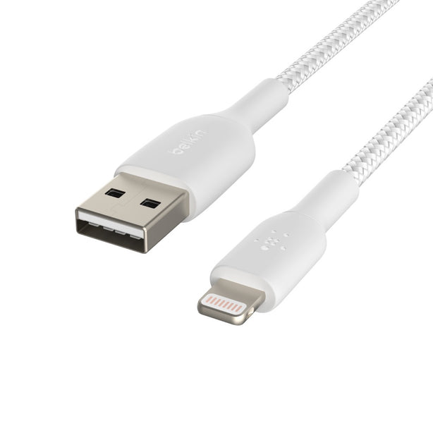 Belkin Braided Usb-C To Usb-A Cable1M White