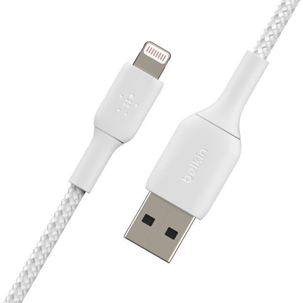Belkin Braided Usb-C To Usb-A Cable1M White