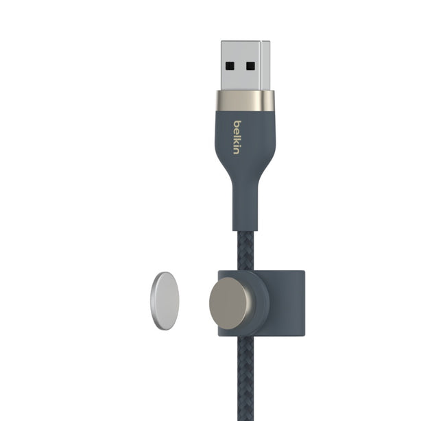 Belkin Usb-A To Lighting, Braid Sil, 1M, Black Magnetic Management