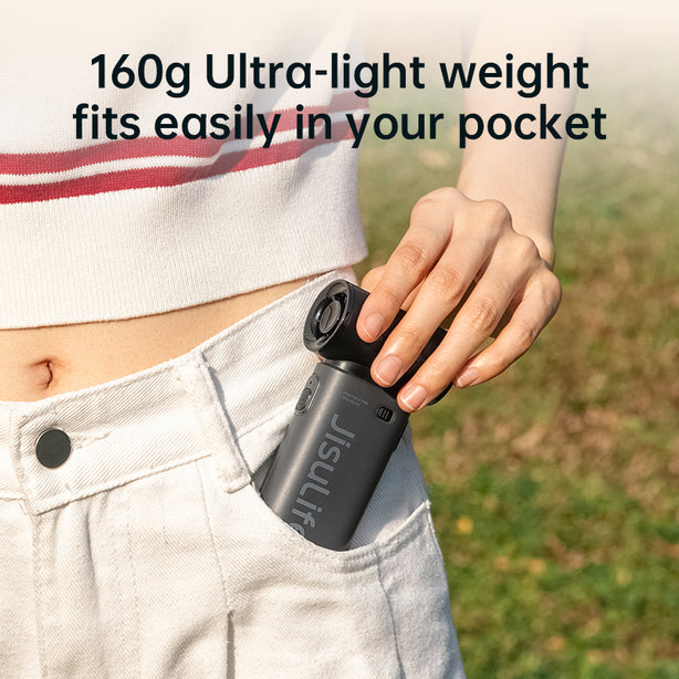 JISULIFE HANDHELD FAN LIFE9 5000MAH-PINK