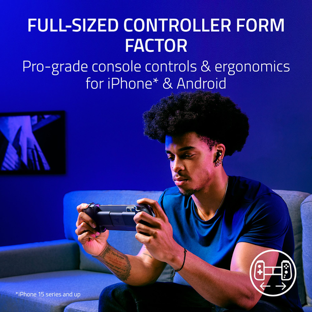 Razer Kishi V3 USB-C - Mobile Gaming Controller for Android & iPhone - FRML Packaging