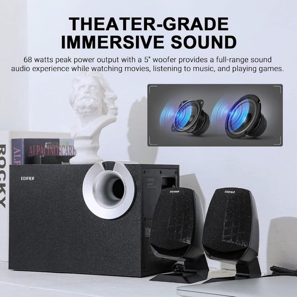 Edifier M201Bluetooth 2.1 Speaker Bluetooth 5.0 34W-Black
