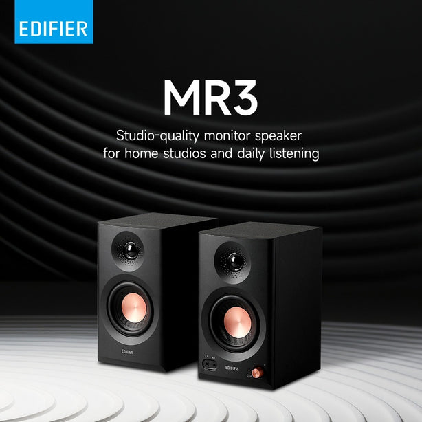 EDIFIER MR3 STUDIO MONITOR SPEAKERS 36W - BLACK