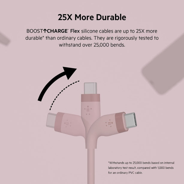Belkin Usb-C To Usb-C 2.0, Silicone, 1M, Black