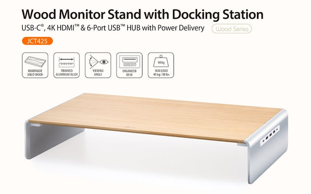 J5Create Monitor Stand With 3-Port USB 3.0 Hub