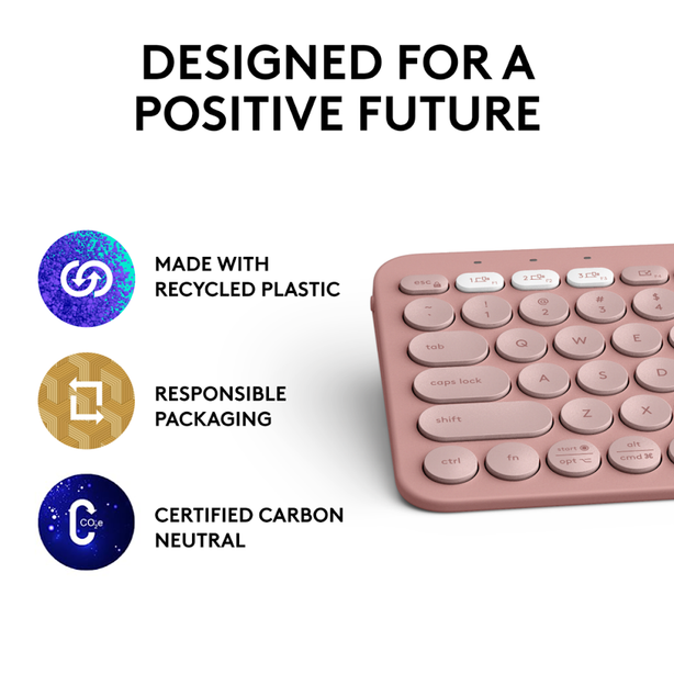 Logitech Pebble Keys 2 K380S - Tonal Rose