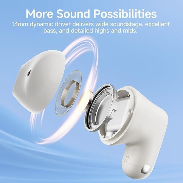EDIFIER X1 Lite True Wireless Earbuds Bluetooth 5.4 ,13mm Driver, White