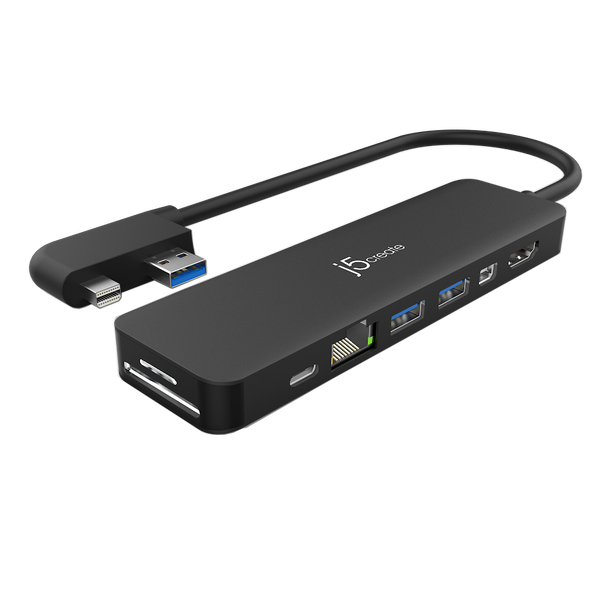 J5Create Mini Dock 8 In 1 For Surface Pro 4/5/6 Black