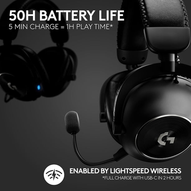 Logitech G Pro X 2 Lightspeed Bluetooth Wireless Gaming Headset Black