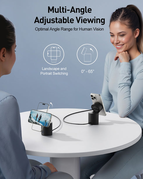 iWALK Power Stand 10000 3-in-1 Wireless Charger Black with Auto Rotation